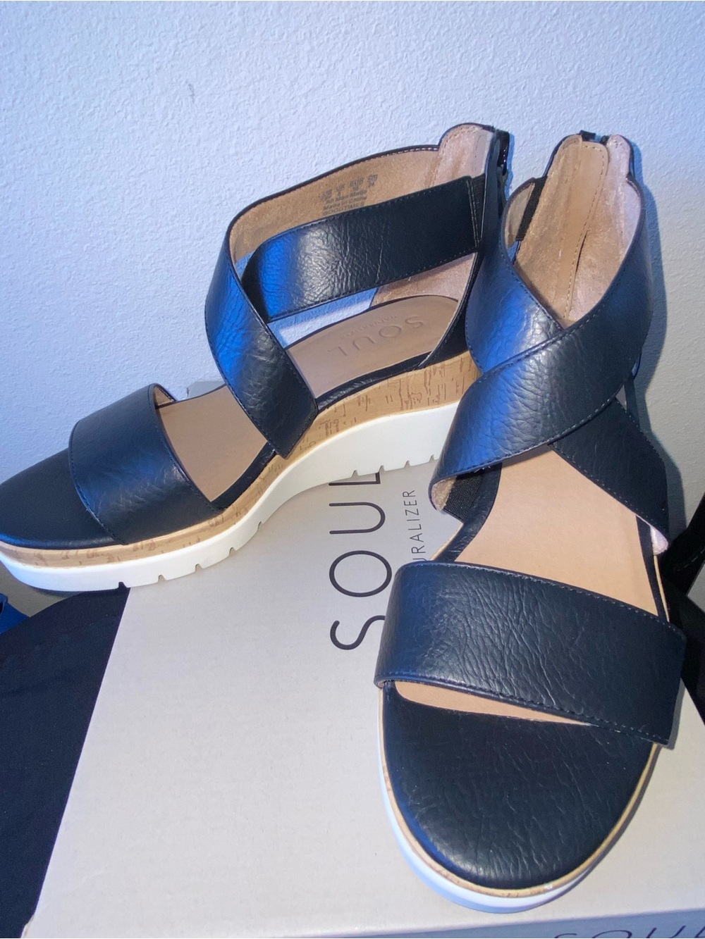 Soul Naturalizer Black Wedge “GOODTIMES” Size 7.5W